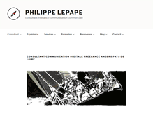 Tablet Screenshot of philippelepape.com
